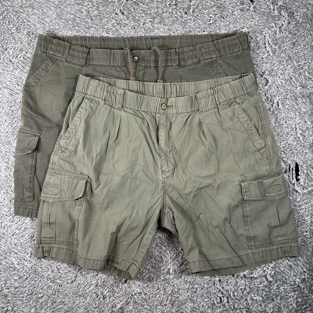 Tommy Bahama Cargo Shorts Bundle of Two Men's Size XL Beach Summer Utility Golf